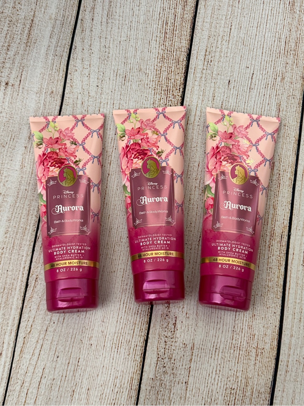 Set of 3 Bath & Body Works Aurora & Ultimate Hydrating Body Cream Set BBW